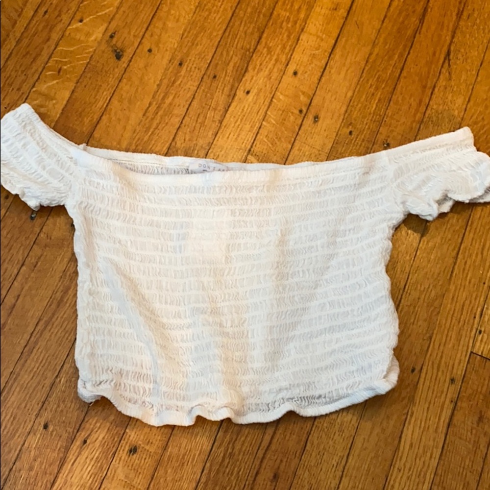 cropped white tank (shipping not included)